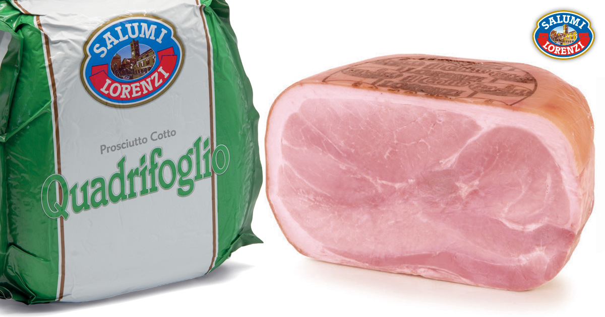 Quadrifoglio | Prosciutti Cotti | Interi | Salumi Lorenzi | Dal 1965 Garanzia di Qualità
