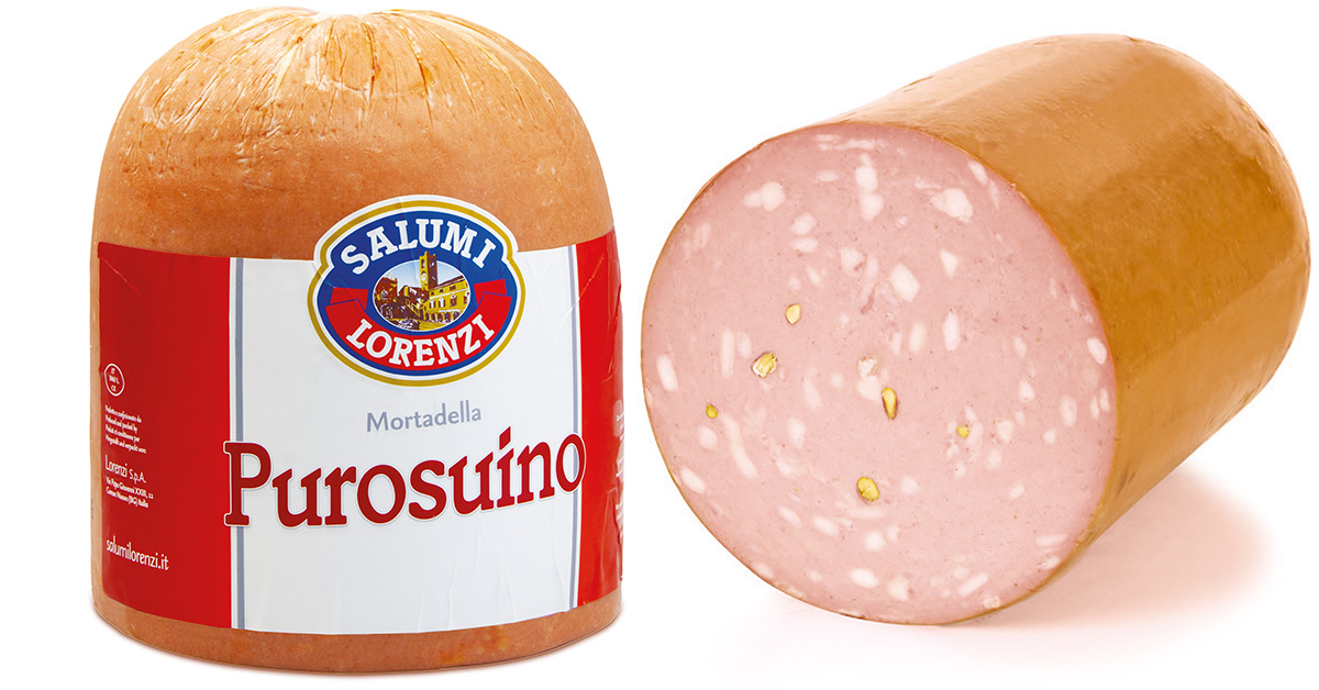 Purosuino | Mortadelle | Interi | Salumi Lorenzi | Dal 1965 Garanzia di Qualità