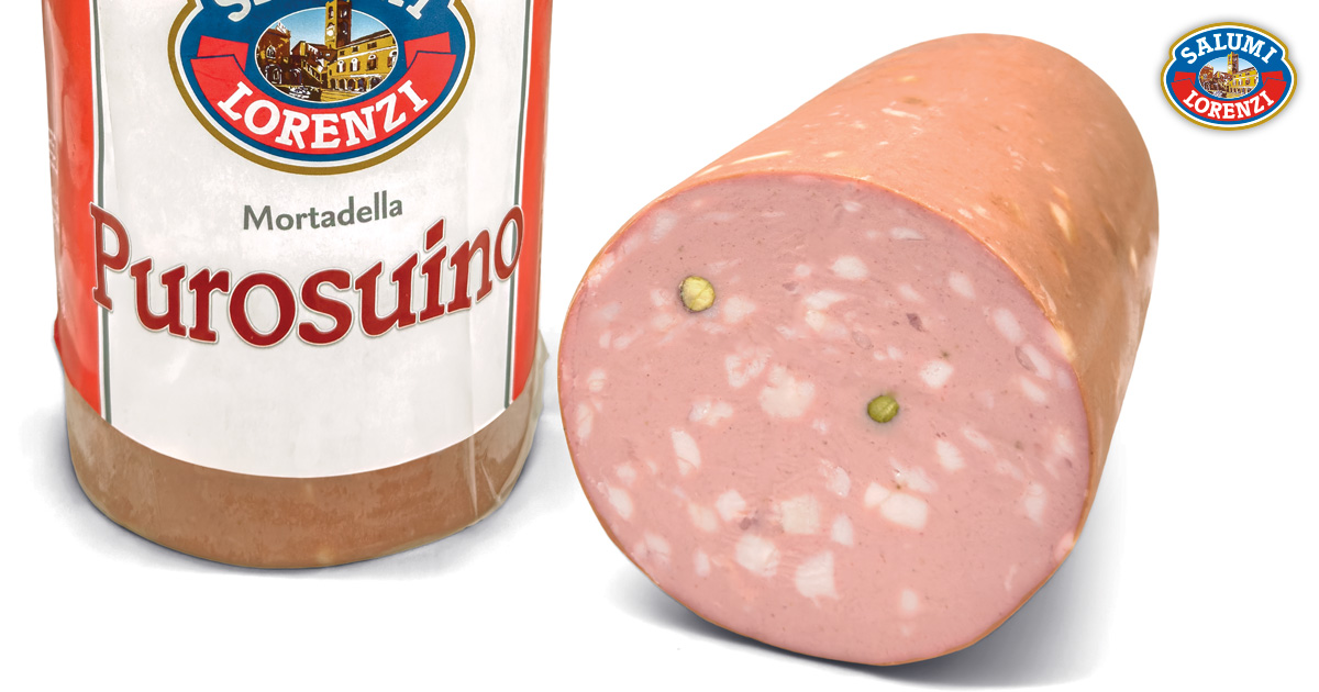 Purosuino | Mortadelle | Interi | Salumi Lorenzi | Dal 1965 Garanzia di Qualità