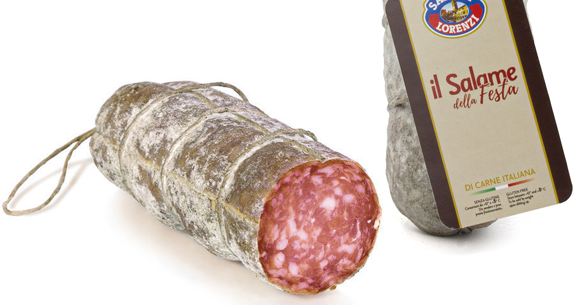 Salame della Festa | Salami | Interi | Salumi Lorenzi | Dal 1965 Garanzia di Qualità