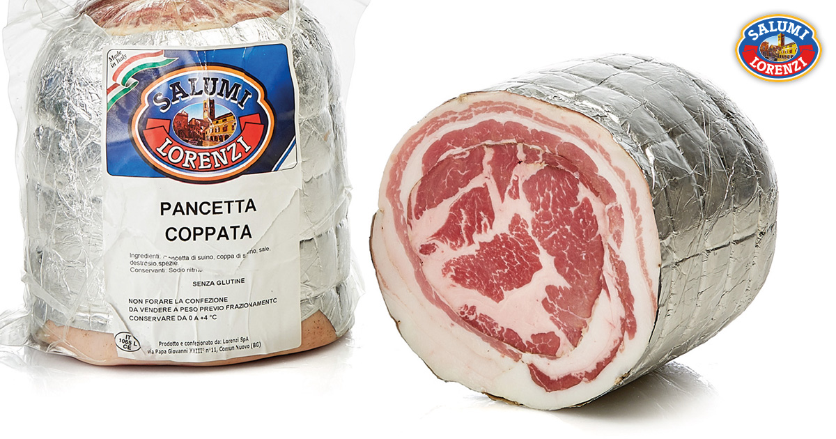 Coppata | Pancette | Interi | Salumi Lorenzi | Dal 1965 Garanzia di Qualità