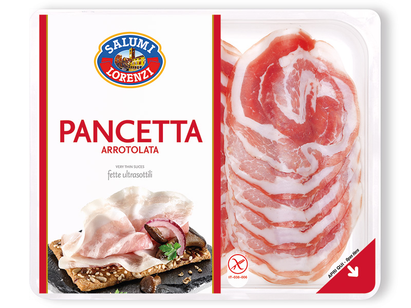 Pancetta | Affettati | Salumi Lorenzi | Dal 1965 Garanzia di Qualità