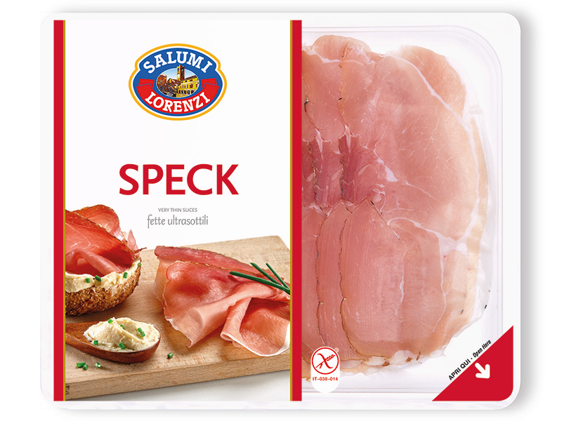 Speck | Affettati | Salumi Lorenzi | Dal 1965 Garanzia di Qualità