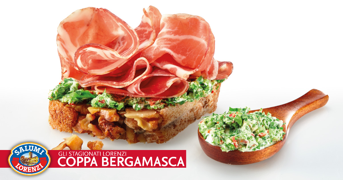 Coppa Bergamasca con Pane alle Noci e Formaggio alle Erbe