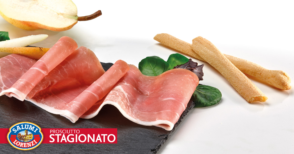 Prosciutto Stagionato con Pere e Misticanza